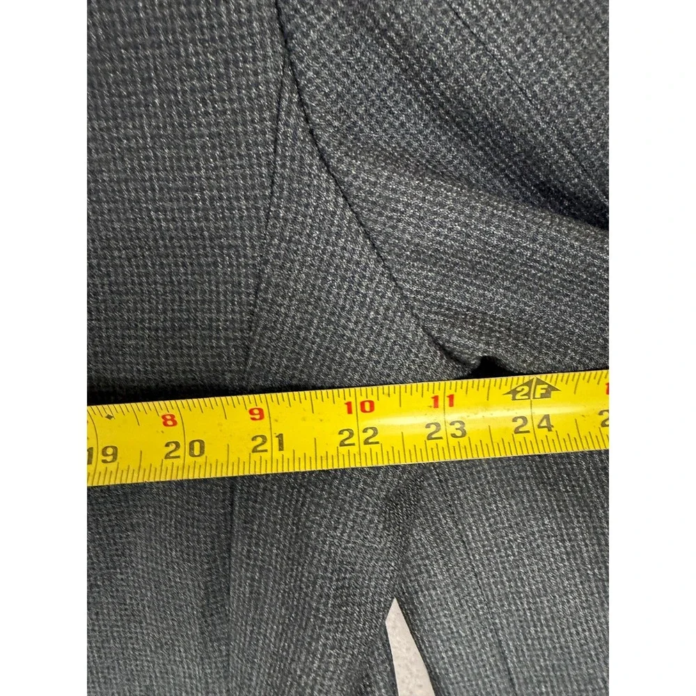J. Hilburn‎ Mens Wool Tailored Fit Sport Coat Blazer Charcoal Micro Check 43R